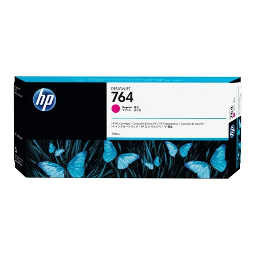 Cartucho De Tinta Hp 764 Magenta Pluk 300 Ml - C1q14a