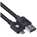 Cabo USB x Micro USB-B 2.0 Vinik 1.8 Metros Preto - MUSB-1.8