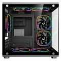 Gabinete Rise Mode Galax Glass X Mini Preto - Rm-ga-ggxn-fb