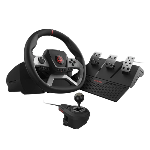 Volante Gamer com Pedal e Câmbio Pcyes para Pc/ Xbox / PS4 - W270