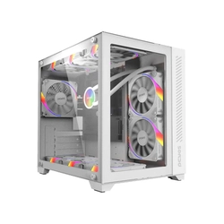 Gabinete Gamer Pcyes Forcefield White Ghost - Gffwgp