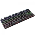 Teclado Mecanico Gamer T-Dagger Bora Rainbow Preto Switch Marrom - T-TGK313-BR