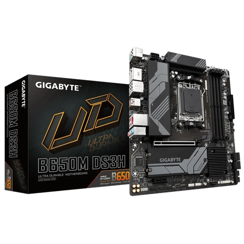 Placa Mãe AM5 Gigabyte B650M DS3H AMD DDR5