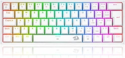 Teclado Mecânico Gamer Redragon Fizz Lunar White  - K617-RGB-W