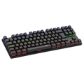 Kit Teclado Mecânico T-Dagger + Mouse Advance Force, LED Multicolorido, Switch Blue, 2400DPI, USB, Preto - T-TGS005