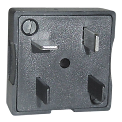 Plug Telefone Pino Macho Padrao 2t/ Pl Preto