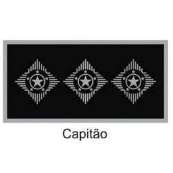 Divisa de Gola Capitão (Emborrachado) PM