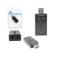 Adaptador Placa De Som 7.1 USB 2.0 Com Entrada P2 Fone e Microfone - AD0021CH