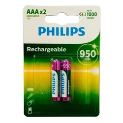 Pilhas Aaa C/ 2 Unidades 950Mah R03B5A95/97 - Philips