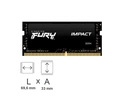 Memória RAM Para Notebook Kingston Fury Impact, 8GB, 3200MHz, DDR4, CL20 - KF432S20IB/8