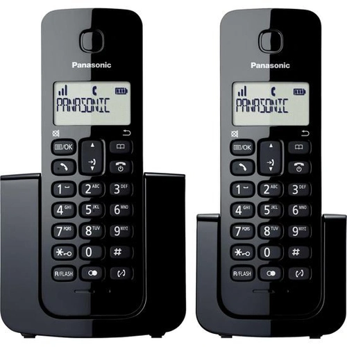 Telefone Sem Fio Com Id Base + Ramal Preto Panasonic - Kx-tgb112lbb