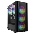 Gabinete Gamer Gamdias Vidro Temperado, RGB - Aura GC2 Elite Preto