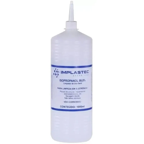 Álcool Isopropílico 1000Ml C/Bico Implastec