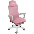 Cadeira Gamer Rocket Branca Com Rosa - Cgr10brs