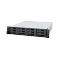 NAS Synology Rackstation 12 baias RS2423+ 3U (AMD Ryzen V1780B, 8GB DDR4, 2x 1GbE LAN, 1x 10GbE x8 slot, sem discos)