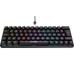 Teclado Gamer Mecânico Fortrek  Gravity 65 Compact Preto - 82997