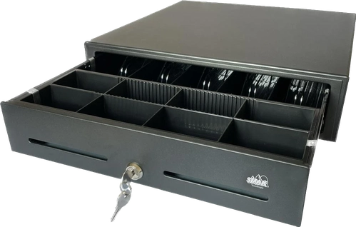 Gaveta de Dinheiro Metalica Preta - Smak - SKG-410L