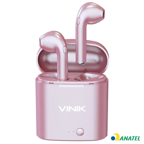 Fone de Ouvido Bluetooth Easy W1+ Tws True Wireless - Rose