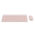 Kit Teclado e Mouse Logitech Mk470 Rosa Us - 920-011313-c