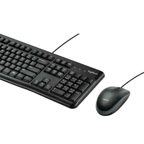 Kit Teclado e Mouse Logitech C/Fio MK120 USB Preto - MK120