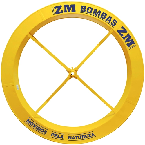 Roda d’água 1,40 x 0,25 metro - diâmetro 32,5mm