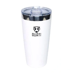 Copo Térmico Quati Com Tampa 473ml Branco - Cbct473
