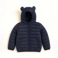 Jaqueta Puffer Peluciada Infantil com Orelhinhas Grand Bazar - Masculina