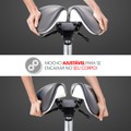 Cadeira Mocho Ergonômico Exclusiva 360° Graus Com Apoio e Suporte Cinza