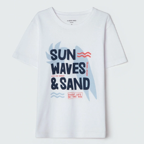 Camiseta Manga Curta Malha Sun Waves & Sand Hering - Masculino