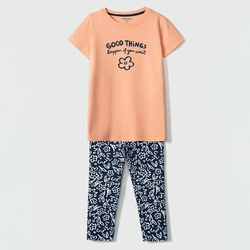 Conjunto Camiseta Manga Curta e Legging Corsário Good Things Hering - Feminina