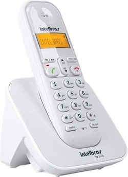 Telefone Intelbras Sem Fio C/ Identificador de Chamadas Branco - Ts 3110