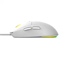 Mouse Gamer Pcyes Basaran White Ghost 12400 DPI RGB 6 BOTOES - PMGBRWG