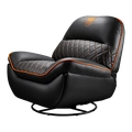 Poltrona Gamer Cougar Overlord, Couro Sintético PVC, Preto, 3MOVLORB.0001