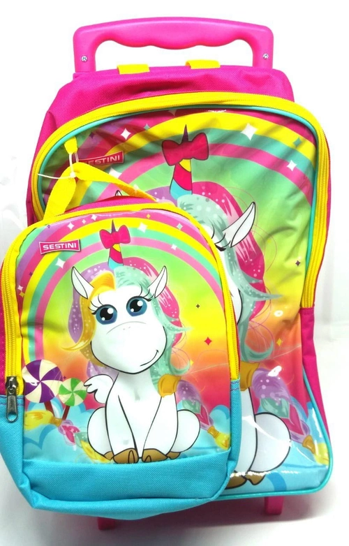 Mochila Escolar Infantil + Lancheira Unicórnio - Sestini