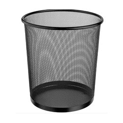 Cesto de Lixo Aramado Metal 10 Litros Preto TN Office