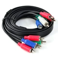 Cabo de Video 5 Rca m para 5 Rca m - 2 Mts - P5r-2