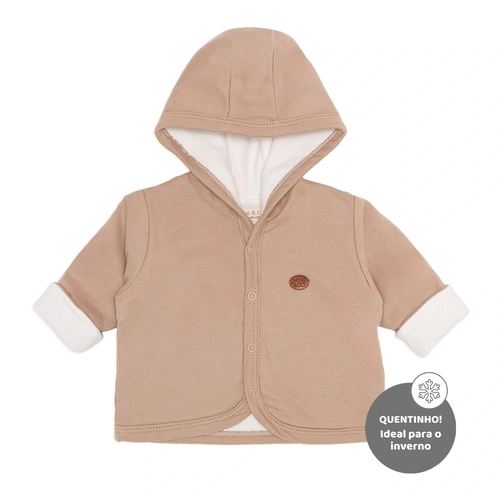 Casaco Forrado com Capuz Plumante Soft Masculino - Bichinhos Transporte