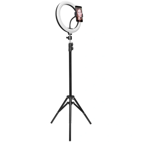 Kit Ring Light Led 26cm 10 Polegadas Com Tripe 1,65 Metros e Suporte para Celular Ate 8 - Rl26