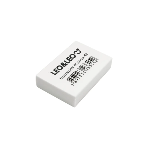 Borracha Branca Escolar 40 Leo e Leo