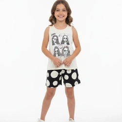 Conjunto Regata e Shorts Malwee Emotions In Photos Feminino - Bege