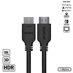 Cabo Hdmi Ultra 2.1 28awg Puro Cobre 8k 1 Metro - Phm21-1