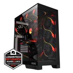 Computador Londritech Intel I7 14700KF 14º Geração, B7600, Memória 16GB, SSD 1TB, Vídeo RTX 5050, Fonte 850W, Water Cooler
