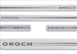 Soleira Protetora Duster Oroch 4 Peças Adesivo Resinado