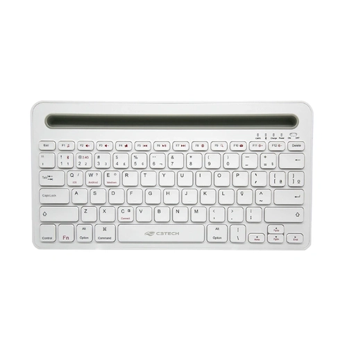 Teclado Multi-Device, RC/BT, K-BT100WH, Branco, C3Tech - Bluetooth