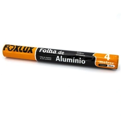 FOLHA DE ALUMINIO ROLO 30CM X 4M FOXLUX