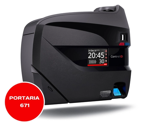 Relógio Ponto Eletrônico ControliD IDClass Portaria 671