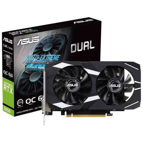 Placa de Vídeo Asus Dual Oc 6GB Geforce RTX3050 GDDR6 - DUAL-RTX3050-O6G