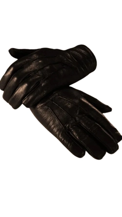 Luva de Couro- Preto