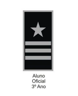 Divisa de Gola Aluno Oficial 3° Ano (Emborrachado) PM