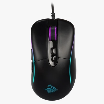 Mouse Gamer 4000 Dpi Led Rgb Switch Omron Chip Integrado Avago Hoopson Gt700
